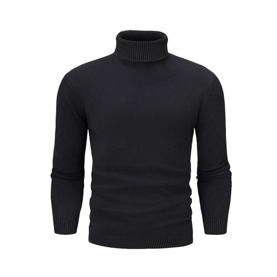 Herren eleganter Rollkragenpullover aus feiner Merinowolle EB