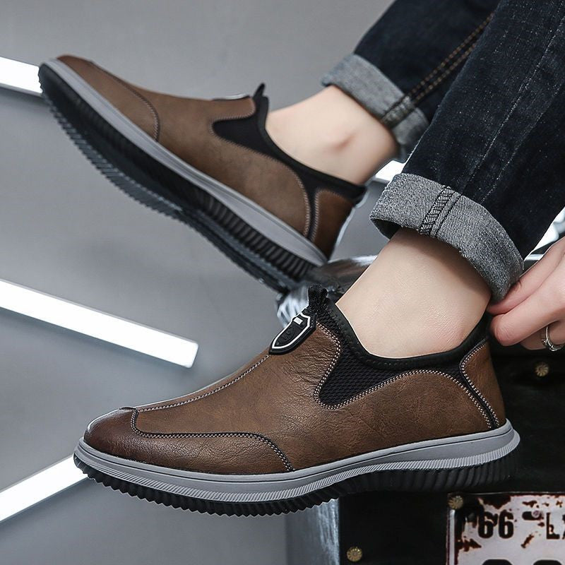 Herren Bequeme Slip-On Freizeitschuhe mit atmungsaktiver Mesh-Einspritzung EB