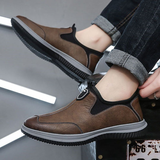 Herren Bequeme Slip-On Freizeitschuhe mit atmungsaktiver Mesh-Einspritzung EB