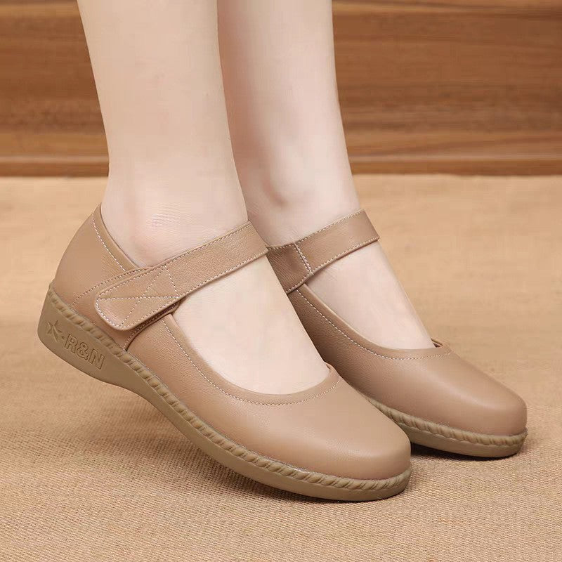 Damen Mary Jane Ballerinas mit verstellbarem Riemen und ergonomischer Sohle EB