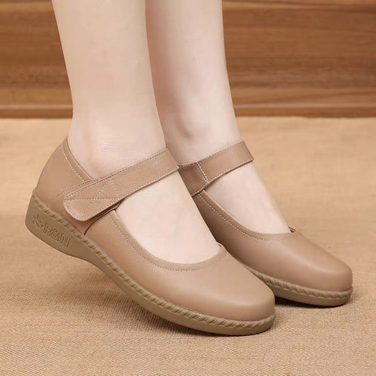 Damen Mary Jane Ballerinas mit verstellbarem Riemen und ergonomischer Sohle EB