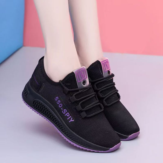 Damen Laufend-dynamische Sneakers mit atmungsaktivem Obermaterial und rutschfester Sohle EB