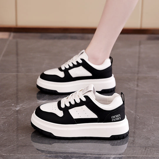 Damen Komfortable Sneaker mit dicker Sohle EB