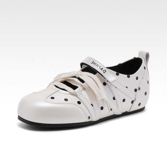 Damen elegante Ballerinas mit Punkten EB