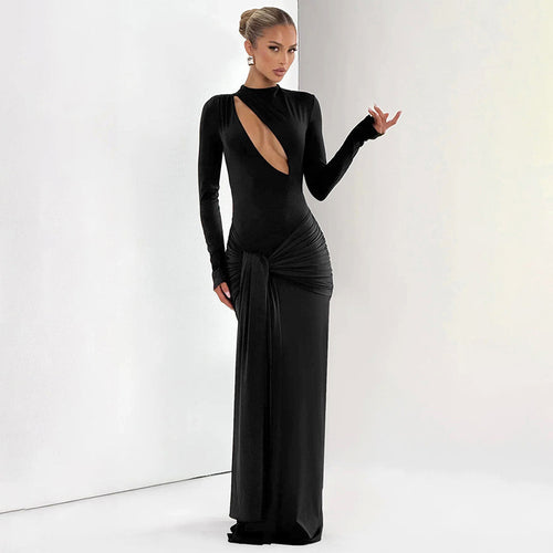 Damen elegantes Abendkleid mit modernem Schnitt EB