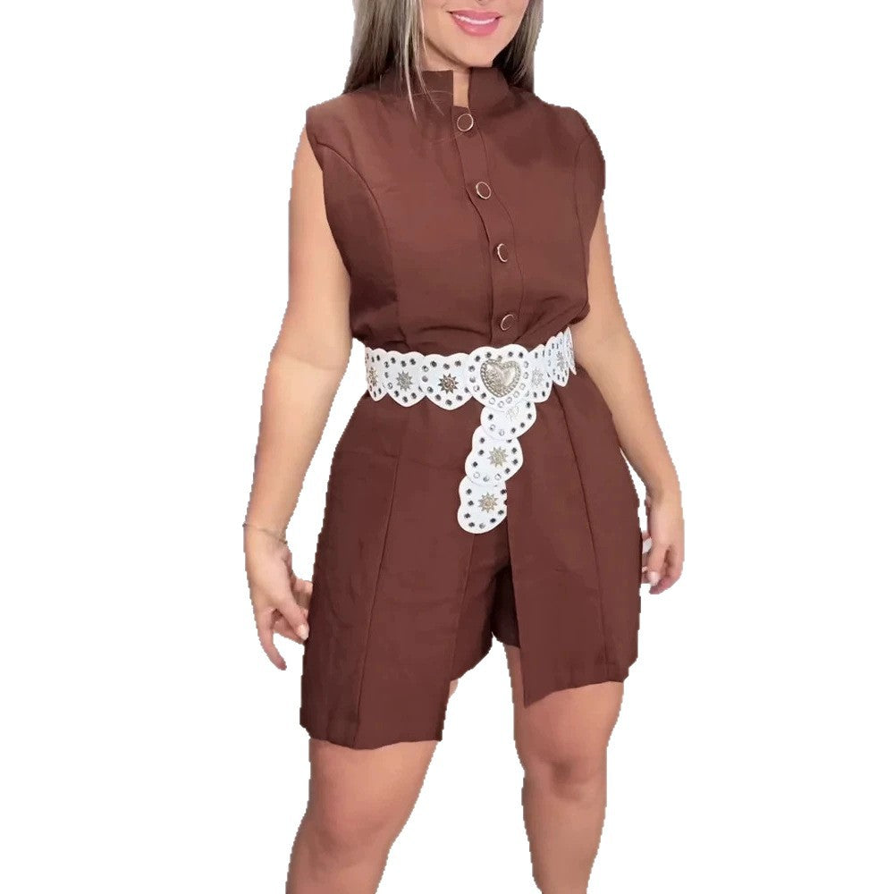 Damen lässiger Zweiteiler mit hochwertigem Material und praktischem Design EB