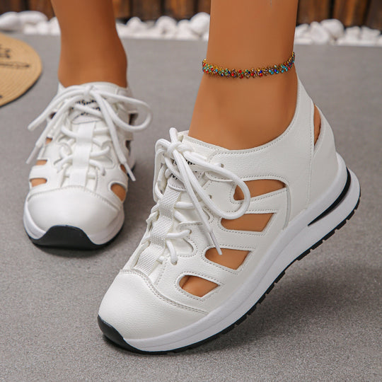 Damen Freizeitsneaker mit atmungsaktiven Netz-Details und rutschfester Sohle EB