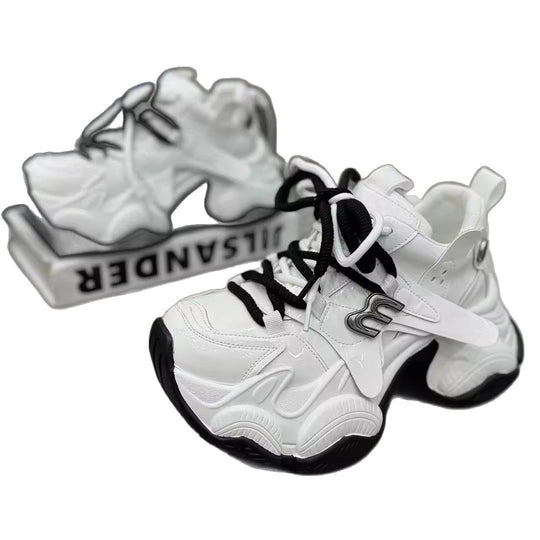 Damen Trendige Chunky Sneakers mit atmungsaktiver Mesh-Oberfläche und innovativer Dämpfung EB