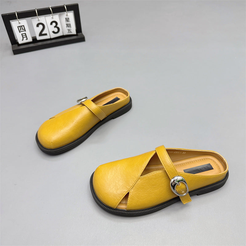 Damen bequeme Mokassins mit dekorativem Riemchen und ergonomischer Sohle EB