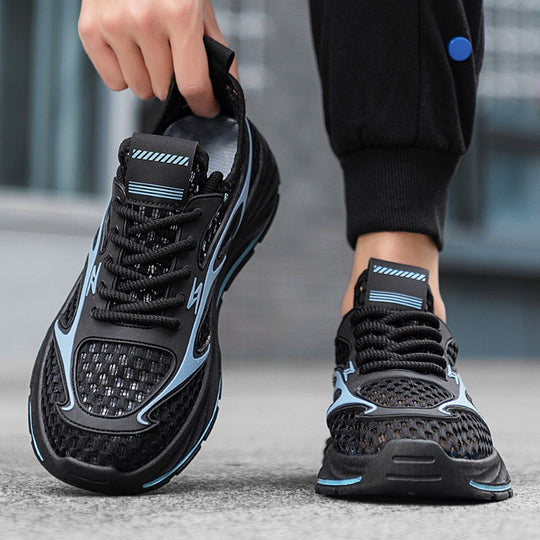 Damen leichte Sport Sneakers mit atmungsaktivem Mesh-Obermaterial und dämpfender Sohle EB