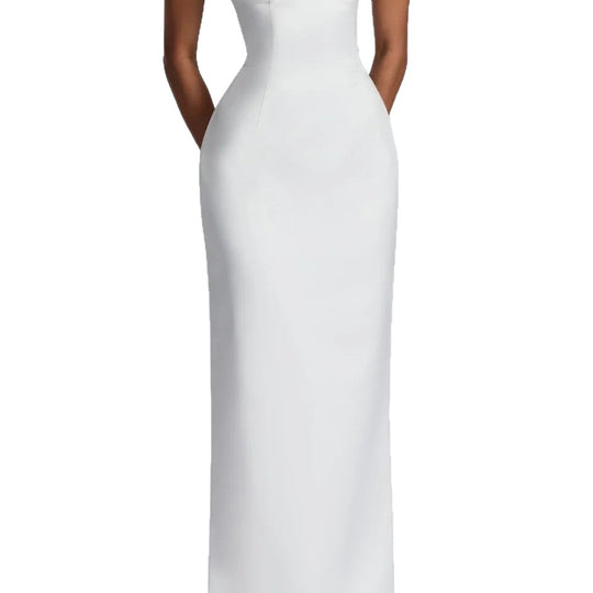 Damen Elegantes langes Hochzeitskleid EB