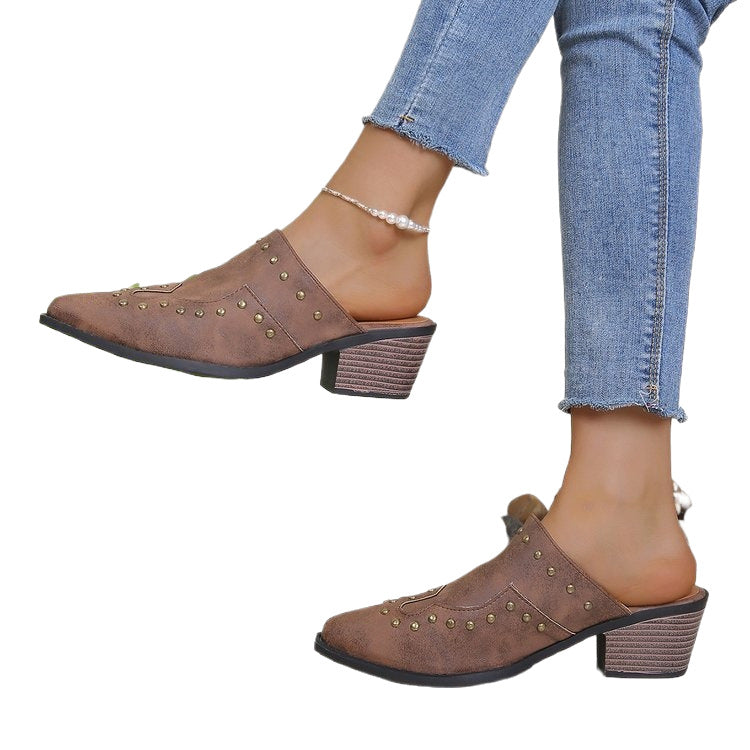Damen Mokassins mit modischem Nieten-Design EB