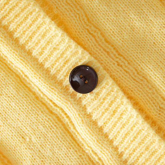 Damen Leichte Strickjacke mit hübschen Rüschendetails EB