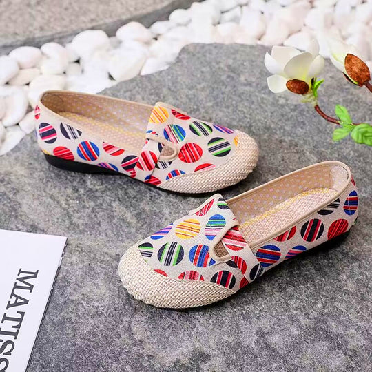 Damen Bunte Freizeitschuhe mit elastischem Bändchen EB