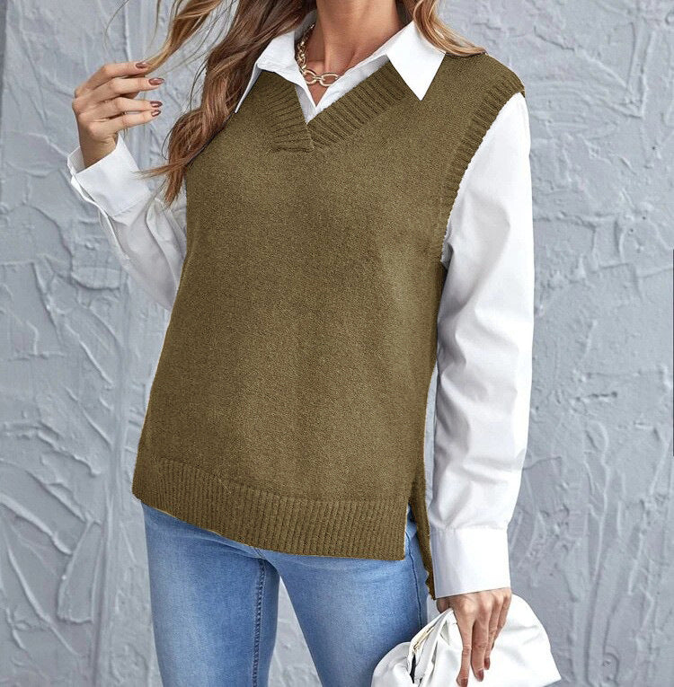 Damen lässiger Layering-Pullover EB