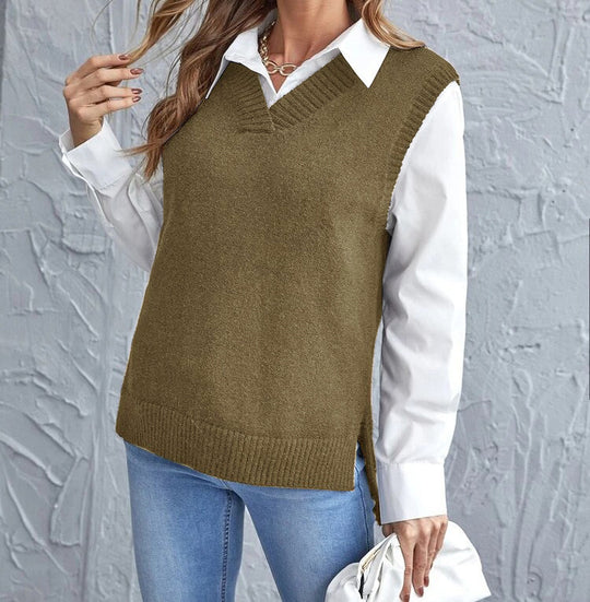 Damen lässiger Layering-Pullover EB