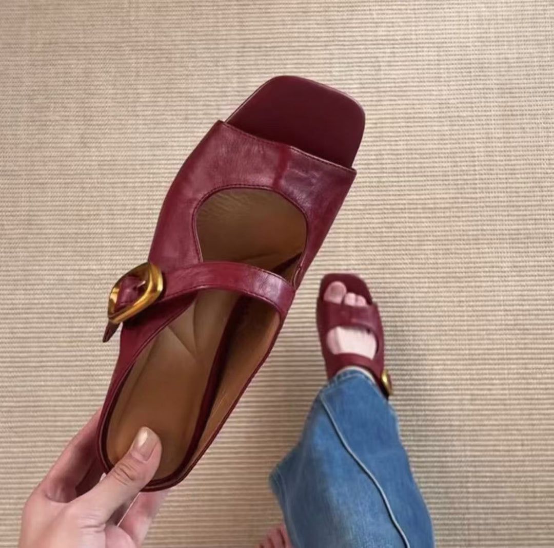 Damen Sandalen mit elegantem Riemchendesign und hochwertiger Schnalle EB