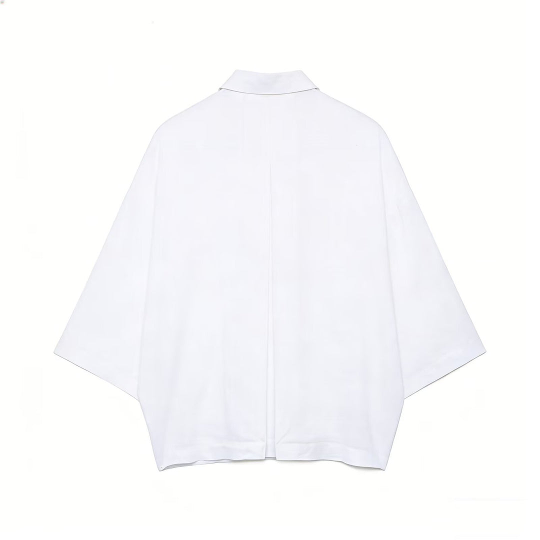 Damen Oversize Hemdbluse aus weichem, atmungsaktivem Material EB