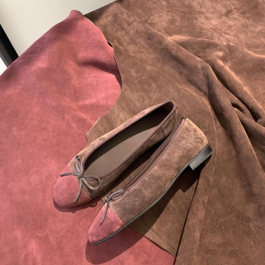 Damen Ballerinas mit modischem Schleifendetail EB