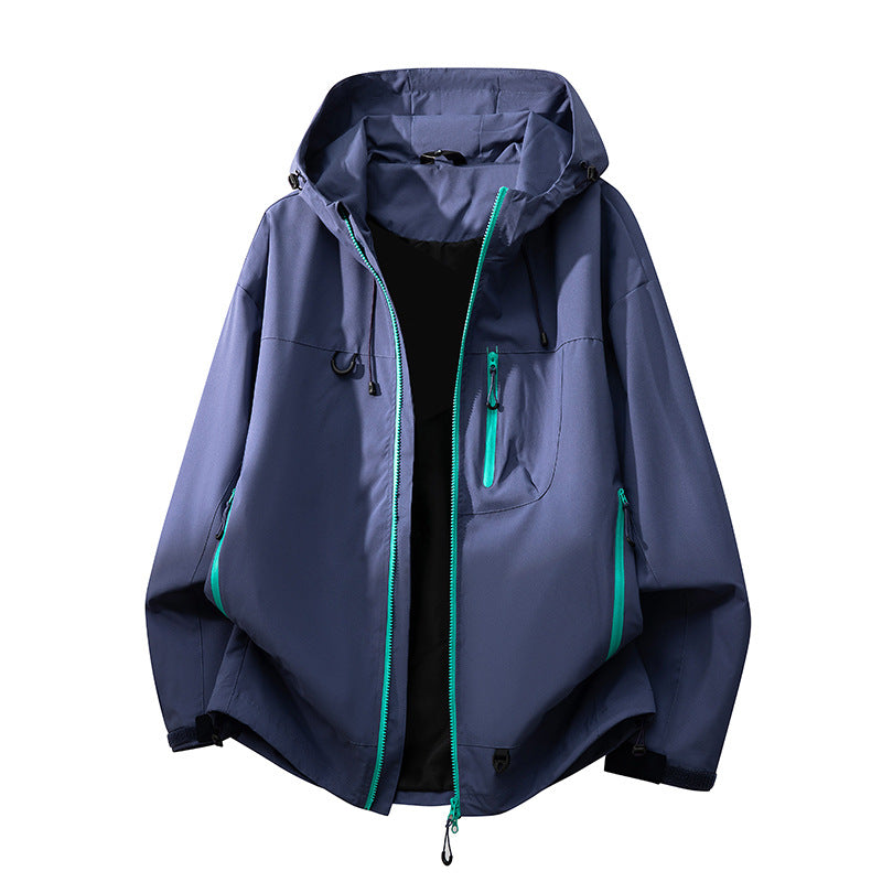 Damen technische Outdoorjacke mit multifunktionalen Taschen und verstellbarem Kapuzensystem EB