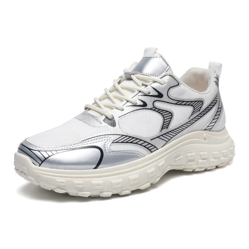 Damen Sportliche Lifestyle Sneakers mit stoßdämpfender Sohle und vielseitigem Design EB