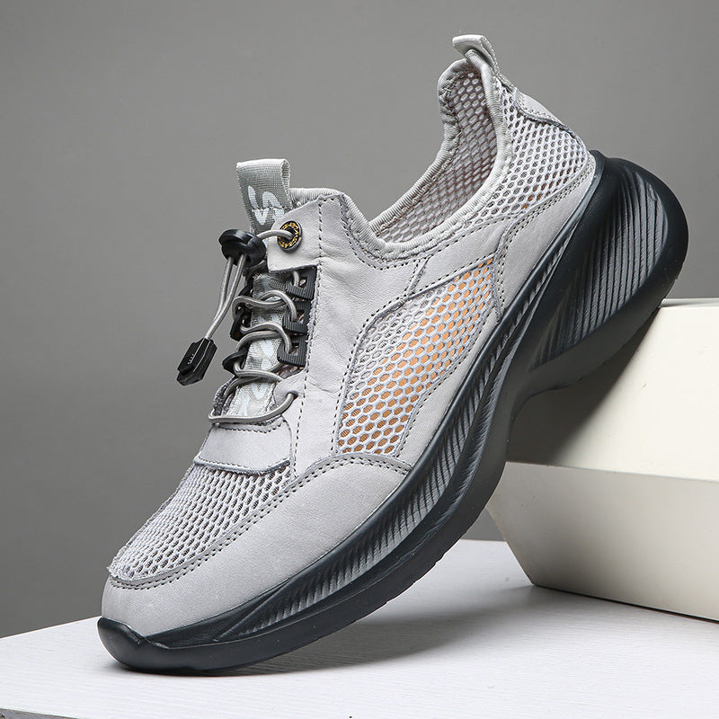 Herren Atmungsaktive Freizeitsneaker mit elastischem Schnellverschluss EB