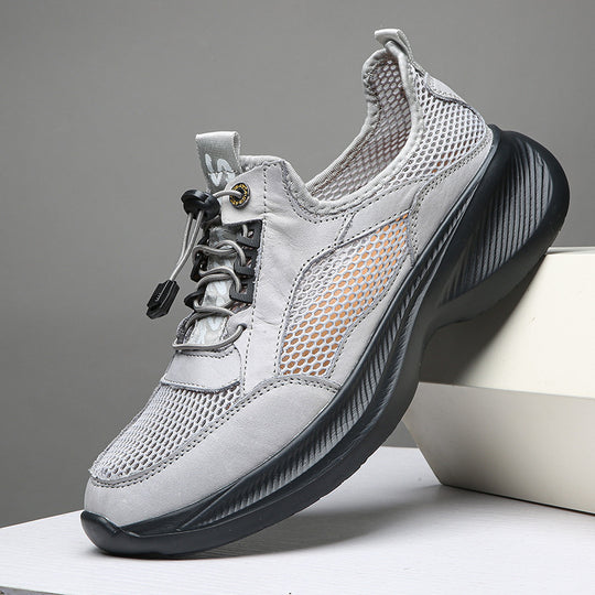 Herren Atmungsaktive Freizeitsneaker mit elastischem Schnellverschluss EB