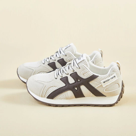 Damen Sportliche Sneakers mit atmungsaktiven Einsätzen und rutschfester Laufsohle EB