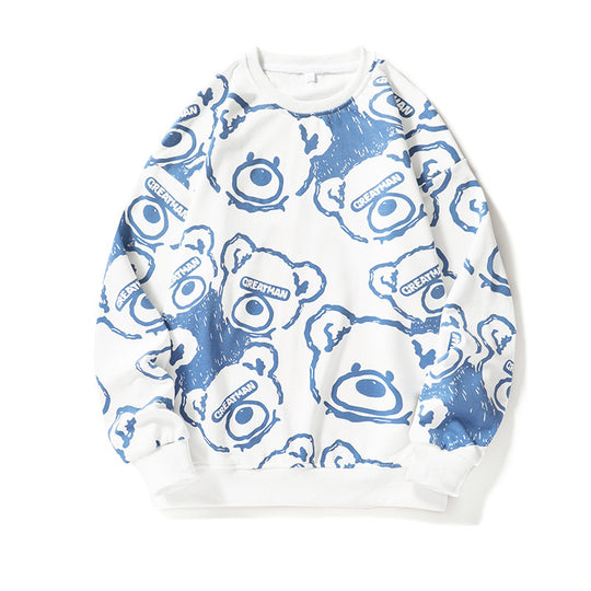 Herren lässiger Sweatshirt mit kreativem Tiermotiv EB
