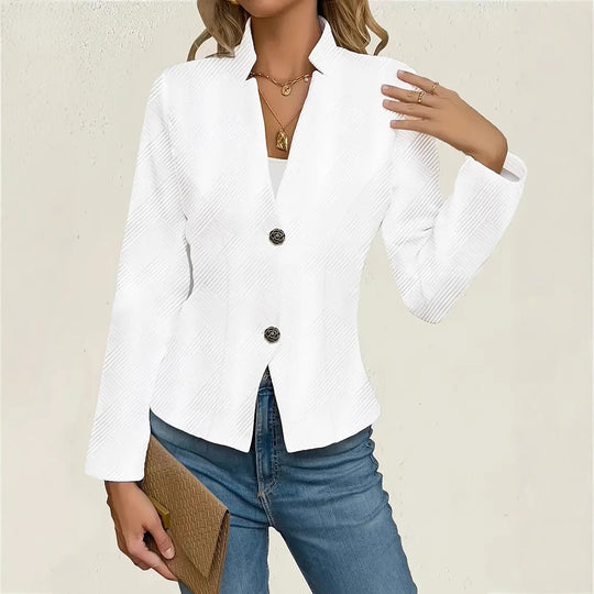 Damen Taillierte Blazerjacke mit elegantem Schnitt und Knopfdetails EB
