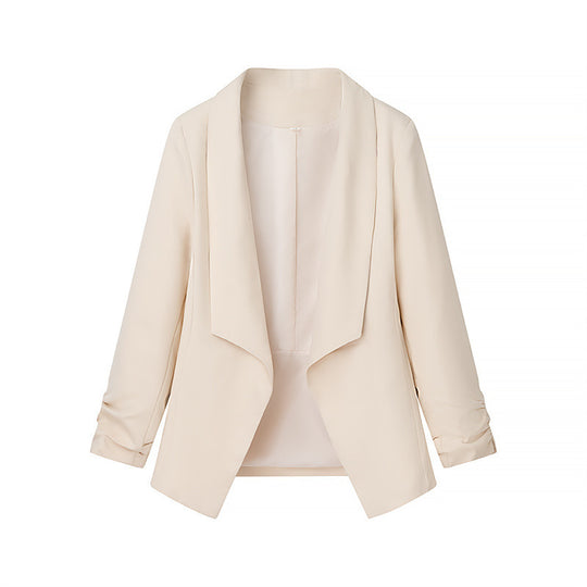 Damen elegante Blazerjacke mit lässigem Schnitt und stylischen Ärmeldetails EB