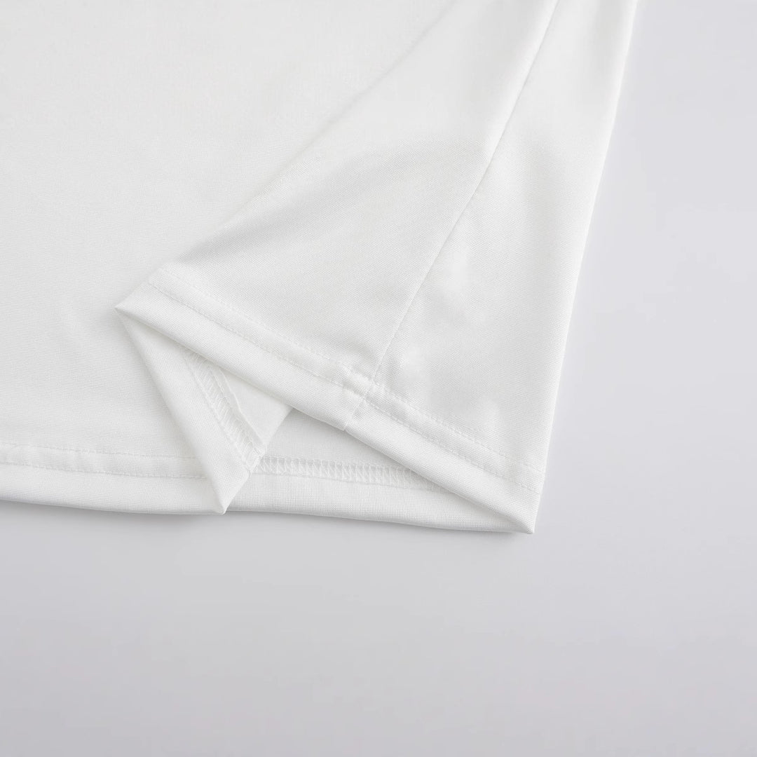 Damen Crop-T-Shirt mit bezauberndem Reh-Motiv und zartem Schleifendetail EB
