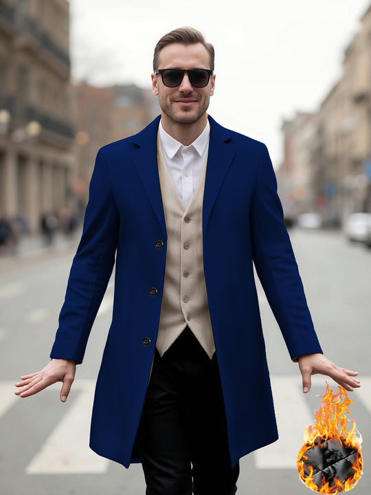 Herren eleganter Langmantel mit modernem Schnitt und optimalem Tragekomfort EB