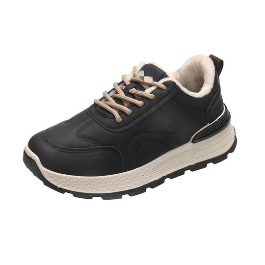 Damen Sportliche Sneaker mit flauschigem Innenfutter und rutschfester Sohle EB