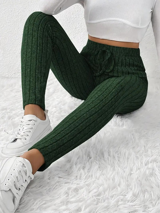 Damen Gefütterte Sweatpants mit Rippstruktur EB