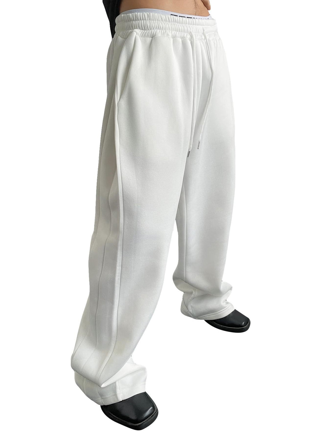 Herren nan lockere Oversize Jogginghose mit elastischem Bund und Kordelzug EB