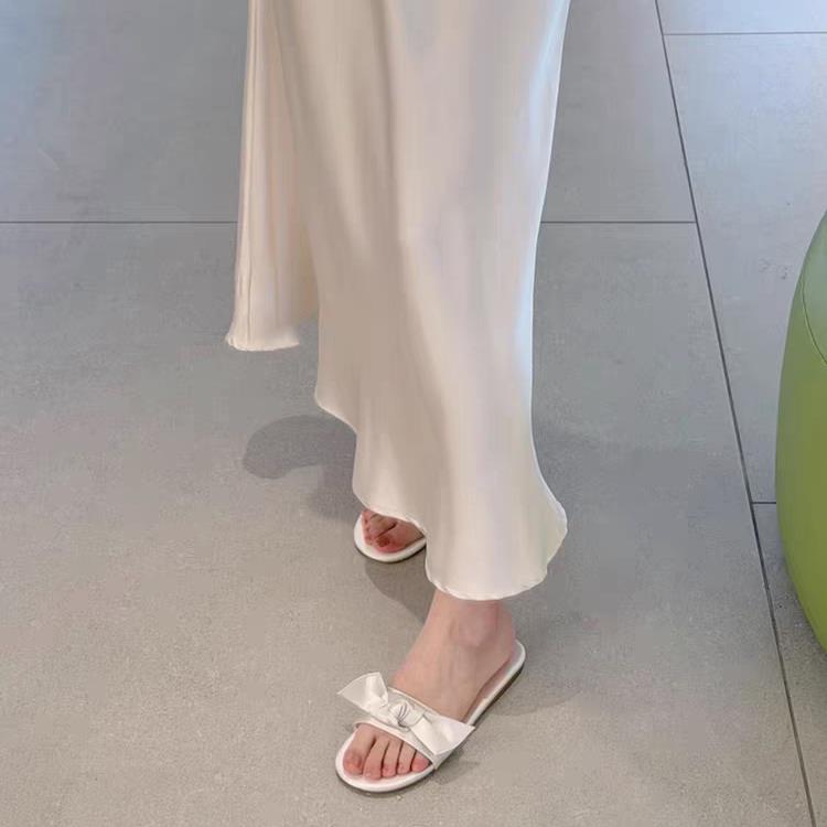 Damen modische Sandalen mit dekorativem Schleifenakzent EB