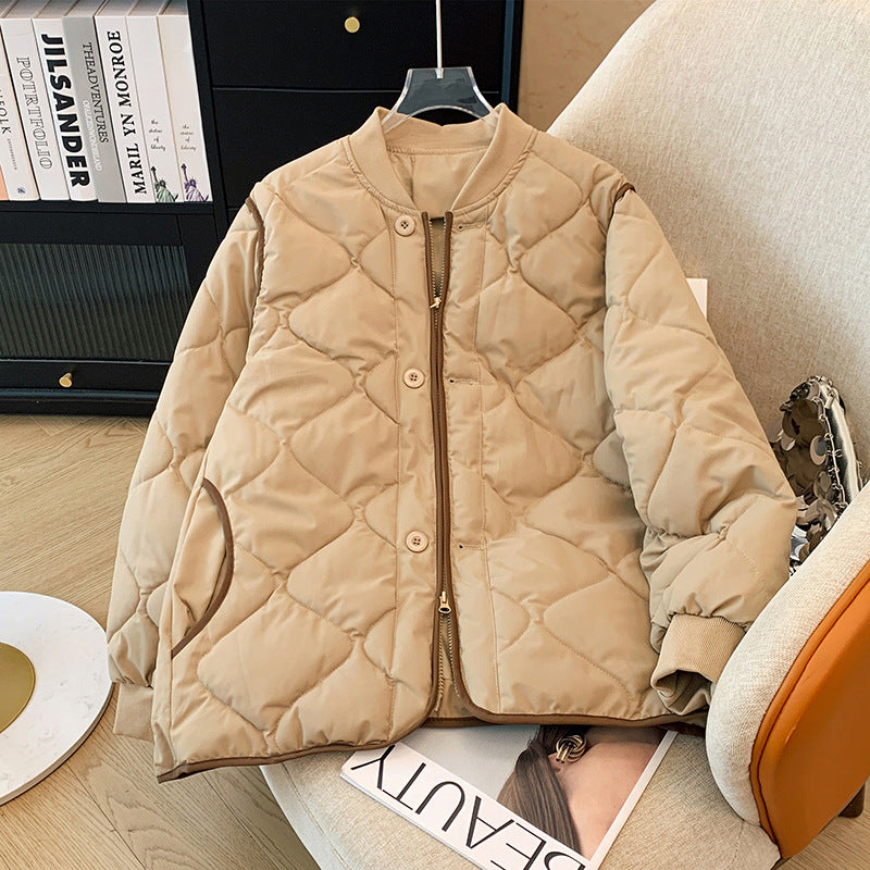 Damen Wattierte Blousonjacke mit Reißverschluss und praktischen Taschen EB