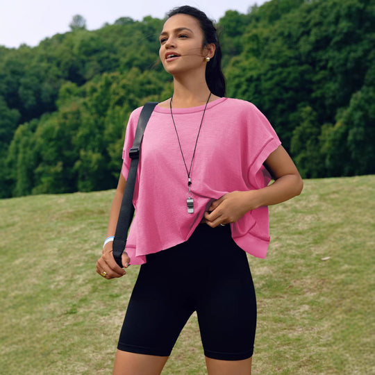 Damen modernes Cut-Out Oberteil EB