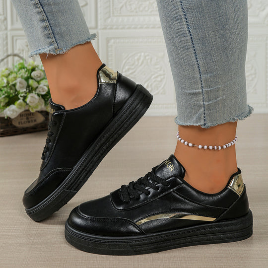 DamenModische Sneakers mit glänzenden Akzenten und komfortabler Sohle EB