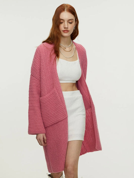 Damen Strickjacke mit Taschen EB
