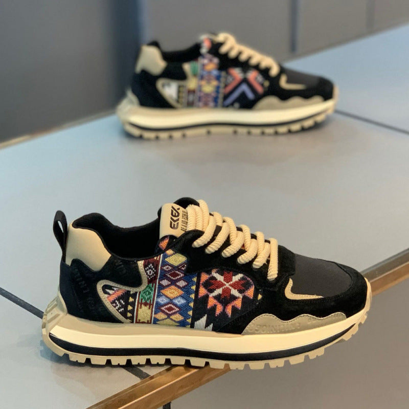Damen Sportliche Lauf-Sneaker mit Muster EB