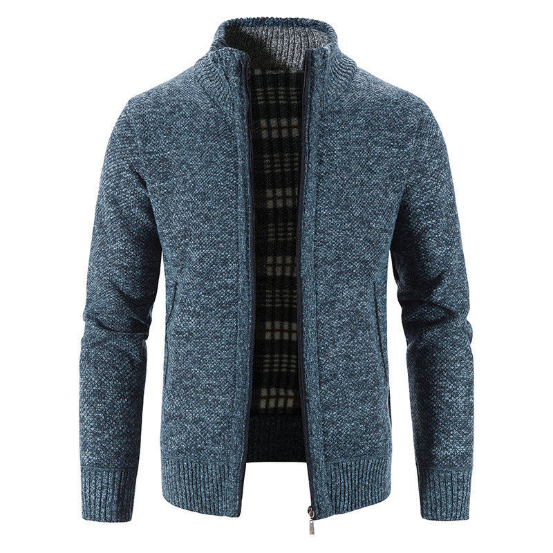 Herren Strickjacke mit innovativem wärmeisolierendem Innenfutter EB