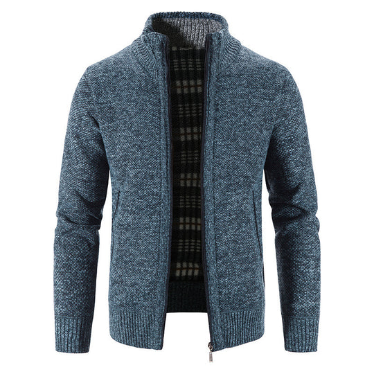 Herren Strickjacke mit innovativem wärmeisolierendem Innenfutter EB