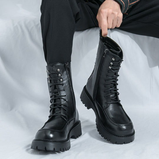 Damen Hohe Schnürboots mit rutschfester Sohle und robustem Obermaterial EB