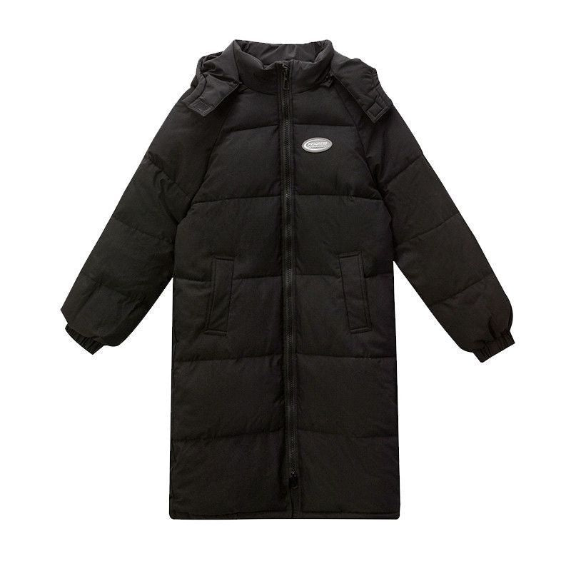 Damen Langer isolierter Pufferparka mit hohen Seitentaschen EB