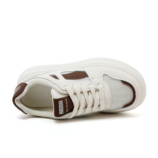 Damen modische Chunky Sneakers mit atmungsaktiver Mesh-Oberfläche und robustem Profil EB