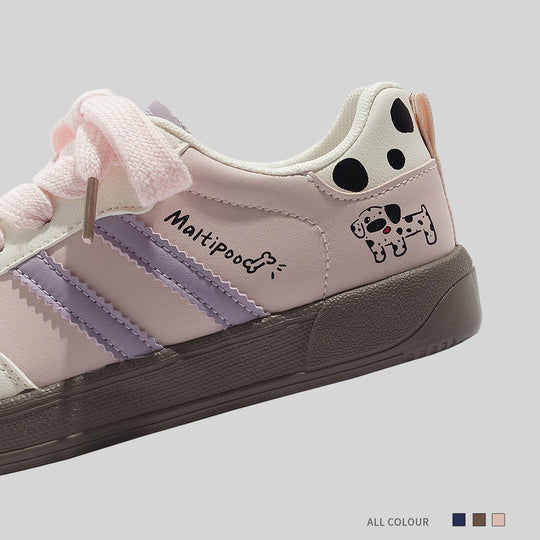 Damen Sneakers mit verspieltem Tiermotiv und rutschfester Sohle EB