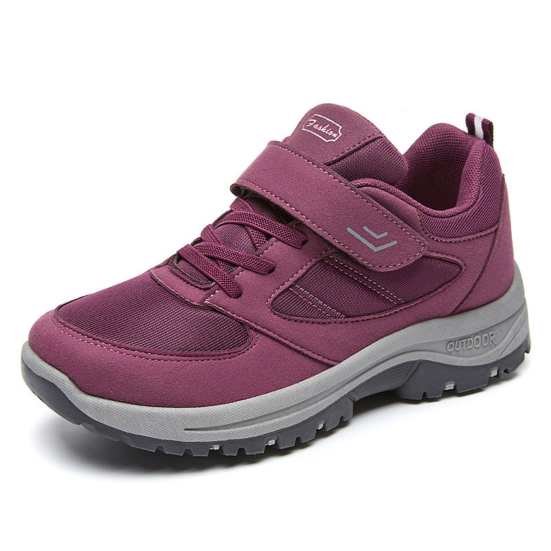 Herren nan robuste Outdoor-Sneaker mit Klettverschluss, atmungsaktivem Strickoberteil und profilierter rutschfester Sohle EB