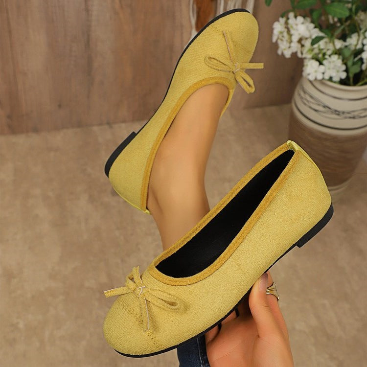 Damen Ballerinas mit zartem Schleifen-Design EB